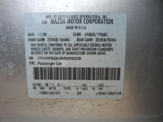 Photo 11 VIN: 1YVHP82A395M36239 - MAZDA 6 