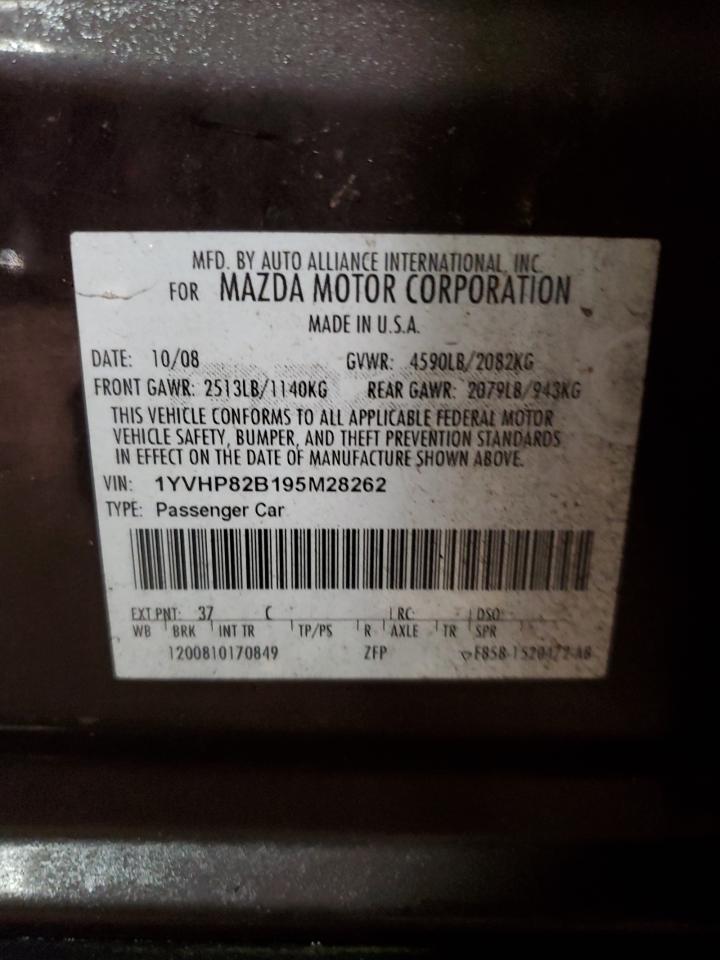 Photo 11 VIN: 1YVHP82B195M28262 - MAZDA 6 