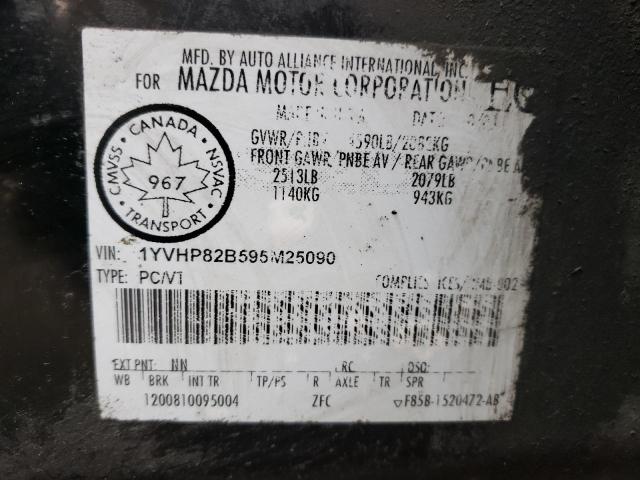 Photo 12 VIN: 1YVHP82B595M25090 - MAZDA 6 