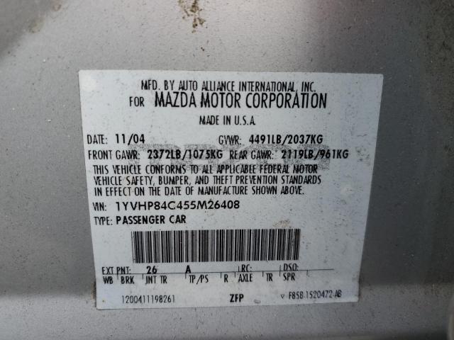 Photo 11 VIN: 1YVHP84C455M26408 - MAZDA 6 I 