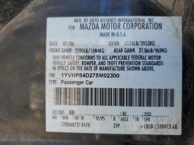 Photo 11 VIN: 1YVHP84D275M02300 - MAZDA 6 