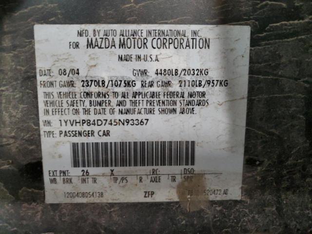 Photo 12 VIN: 1YVHP84D745N93367 - MAZDA 6 