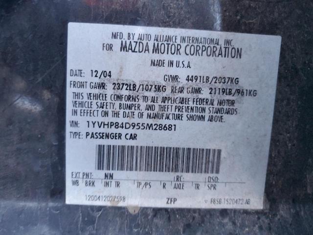 Photo 11 VIN: 1YVHP84D955M28681 - MAZDA 6 