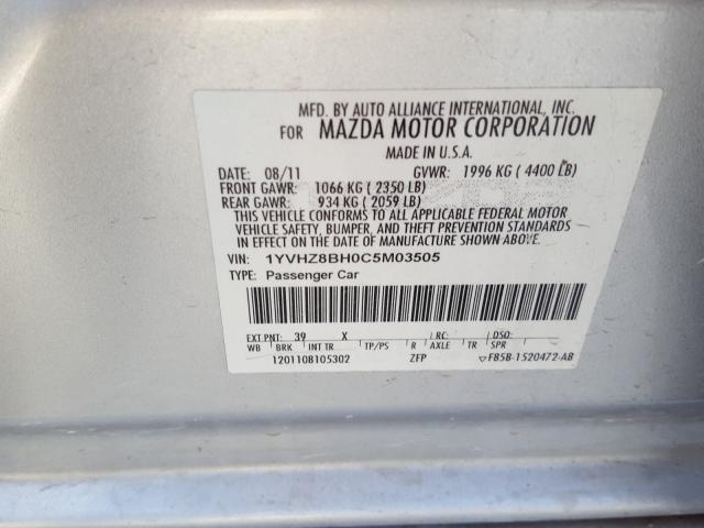 Photo 9 VIN: 1YVHZ8BH0C5M03505 - MAZDA 6 I 