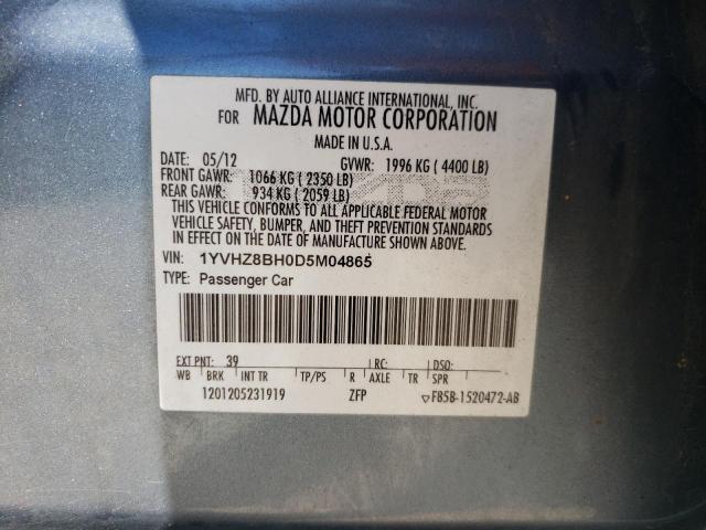 Photo 9 VIN: 1YVHZ8BH0D5M04865 - MAZDA 6 SPORT 