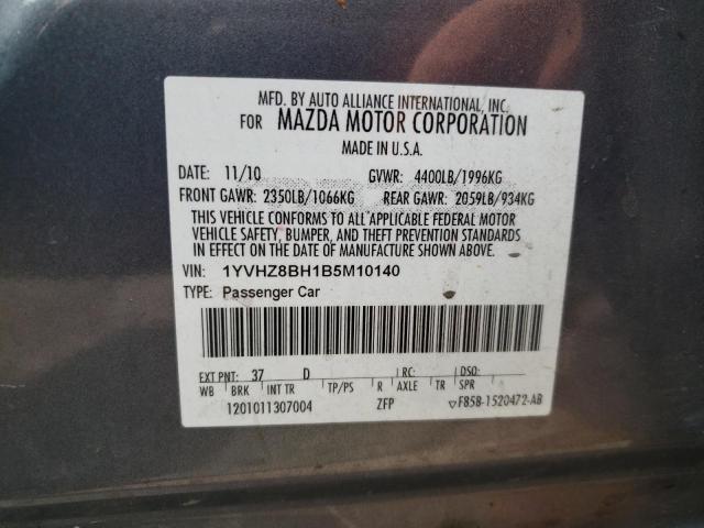 Photo 9 VIN: 1YVHZ8BH1B5M10140 - MAZDA 6 I 