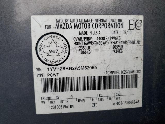 Photo 11 VIN: 1YVHZ8BH2A5M52055 - MAZDA 6 I 