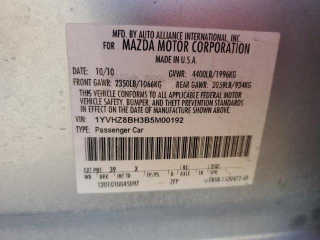 Photo 12 VIN: 1YVHZ8BH3B5M00192 - MAZDA 6 