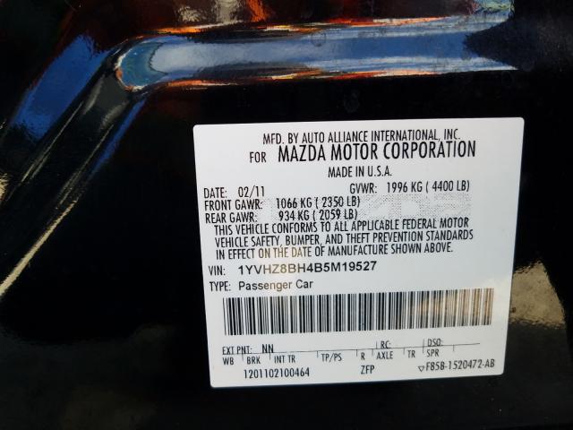 Photo 9 VIN: 1YVHZ8BH4B5M19527 - MAZDA 6 I 