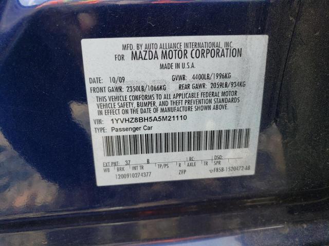 Photo 11 VIN: 1YVHZ8BH5A5M21110 - MAZDA 6 