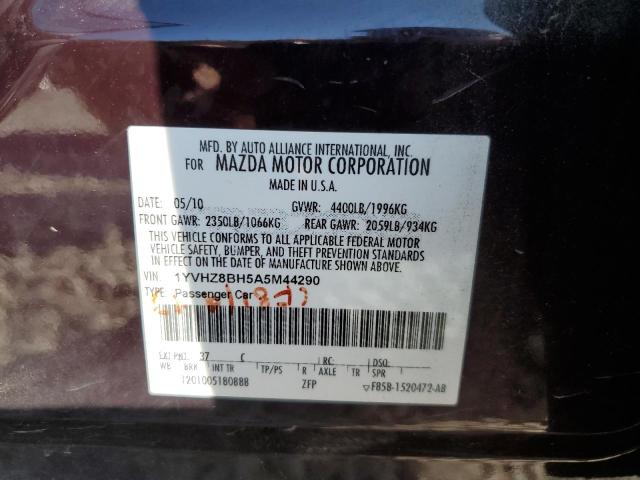 Photo 12 VIN: 1YVHZ8BH5A5M44290 - MAZDA 6 I 