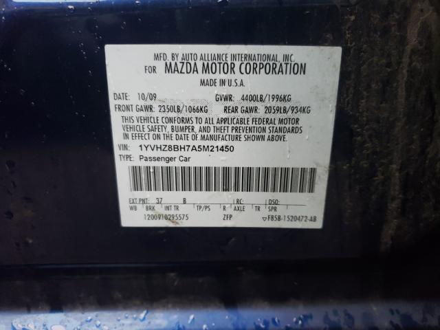 Photo 9 VIN: 1YVHZ8BH7A5M21450 - MAZDA 6 I 