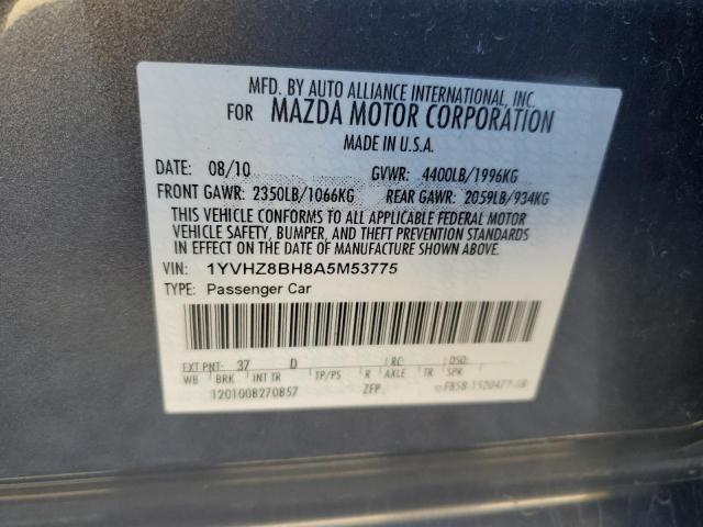 Photo 12 VIN: 1YVHZ8BH8A5M53775 - MAZDA MAZDA6I 