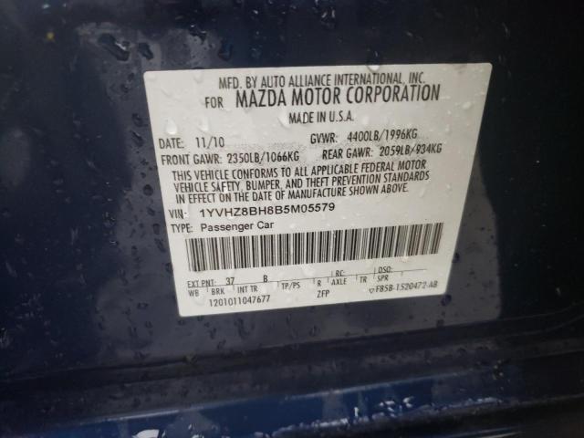 Photo 11 VIN: 1YVHZ8BH8B5M05579 - MAZDA 6 