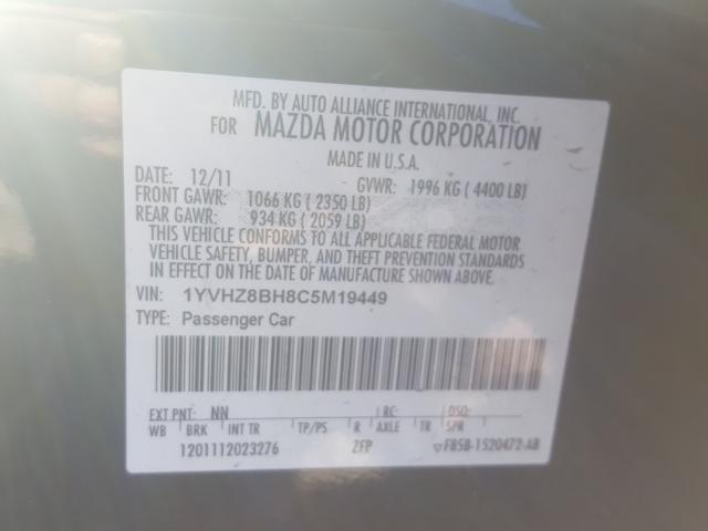 Photo 9 VIN: 1YVHZ8BH8C5M19449 - MAZDA 6 I 