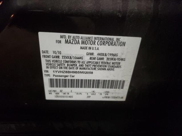 Photo 9 VIN: 1YVHZ8BH9B5M02058 - MAZDA 6 I 