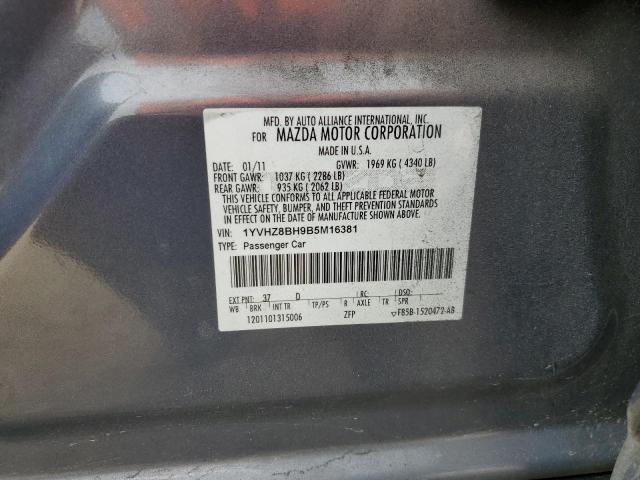 Photo 11 VIN: 1YVHZ8BH9B5M16381 - MAZDA 6 