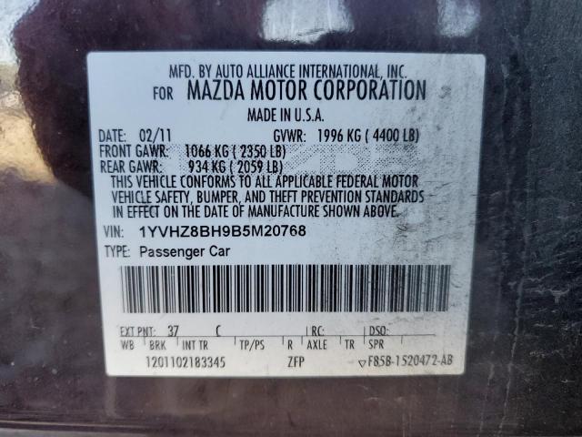 Photo 9 VIN: 1YVHZ8BH9B5M20768 - MAZDA 6 I 