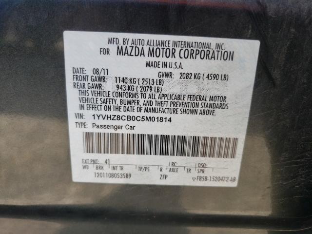 Photo 9 VIN: 1YVHZ8CB0C5M01814 - MAZDA 6 S 