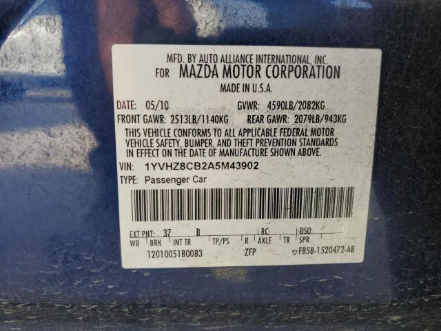 Photo 11 VIN: 1YVHZ8CB2A5M43902 - MAZDA 6 