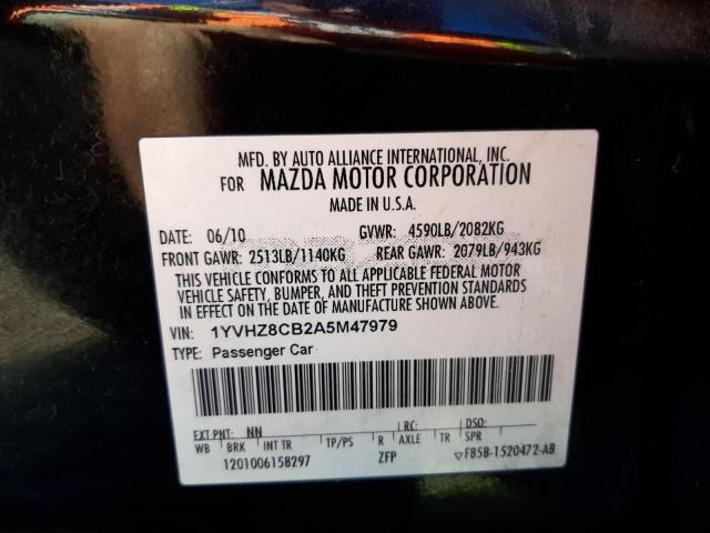 Photo 9 VIN: 1YVHZ8CB2A5M47979 - MAZDA 6 S 