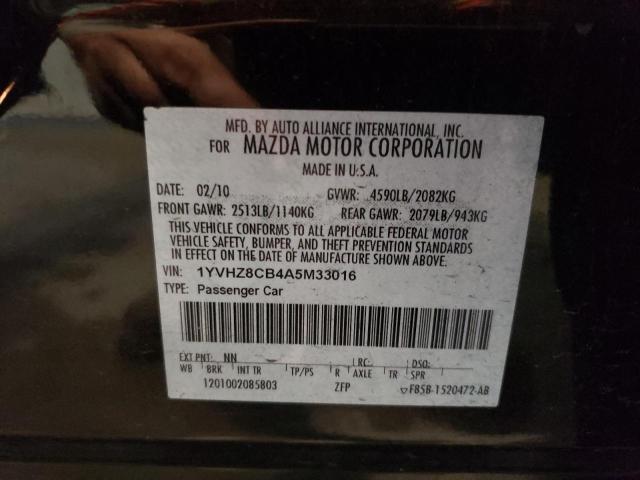 Photo 9 VIN: 1YVHZ8CB4A5M33016 - MAZDA MAZDA 6 