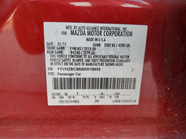 Photo 11 VIN: 1YVHZ8CB6B5M18955 - MAZDA 6 S 