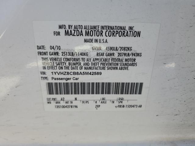 Photo 11 VIN: 1YVHZ8CB8A5M42589 - MAZDA 6 