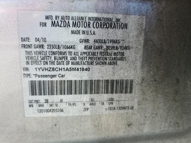 Photo 11 VIN: 1YVHZ8CH1A5M41840 - MAZDA 6 I 