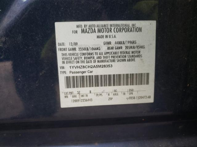 Photo 9 VIN: 1YVHZ8CH2A5M28353 - MAZDA 6 I 