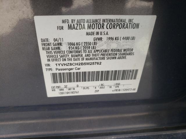 Photo 9 VIN: 1YVHZ8CH2B5M25762 - MAZDA 6 I 