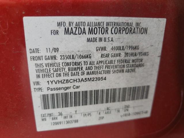 Photo 9 VIN: 1YVHZ8CH3A5M23954 - MAZDA 6 I 