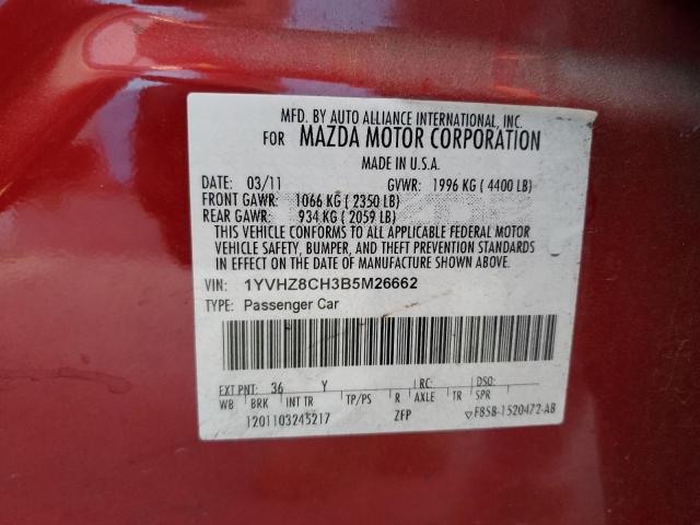 Photo 12 VIN: 1YVHZ8CH3B5M26662 - MAZDA 6 