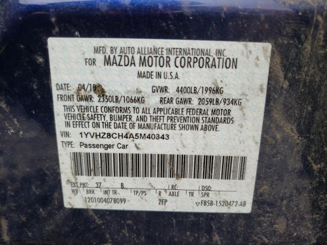 Photo 9 VIN: 1YVHZ8CH4A5M40343 - MAZDA 6 I 