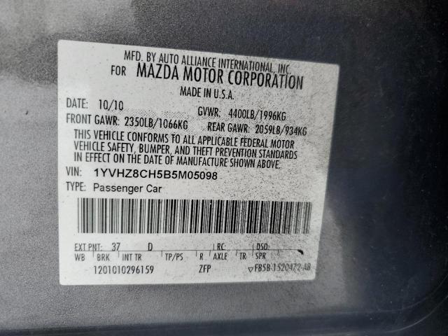 Photo 11 VIN: 1YVHZ8CH5B5M05098 - MAZDA 6 