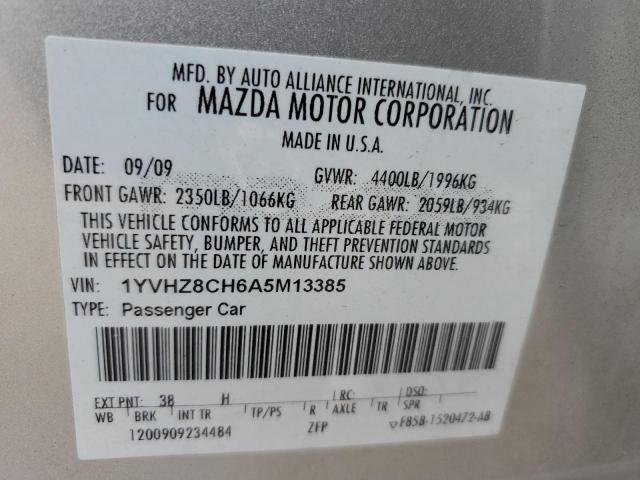 Photo 11 VIN: 1YVHZ8CH6A5M13385 - MAZDA 6 