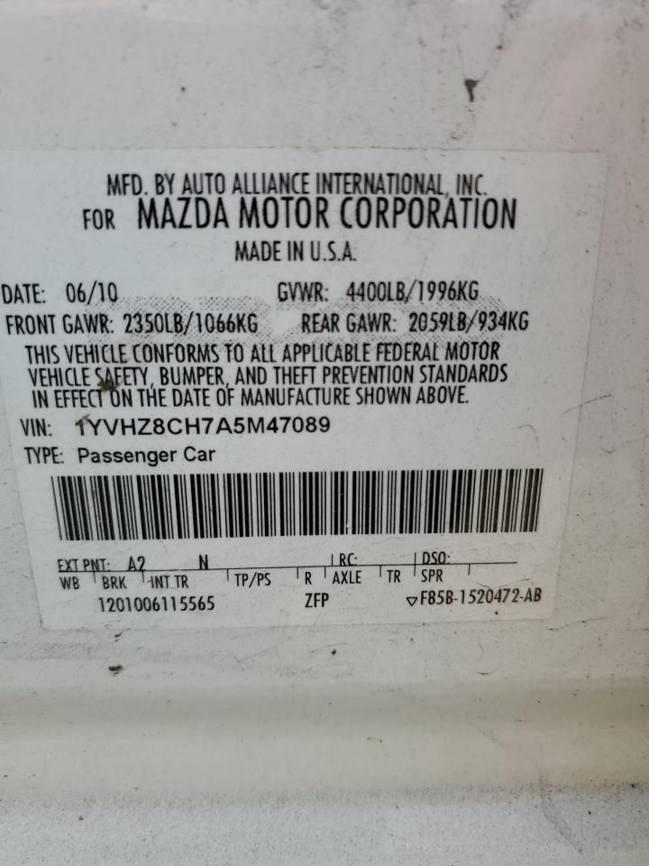 Photo 11 VIN: 1YVHZ8CH7A5M47089 - MAZDA 6 