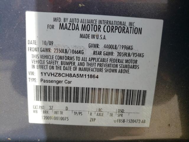 Photo 9 VIN: 1YVHZ8CH8A5M11864 - MAZDA 6 I 