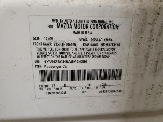 Photo 11 VIN: 1YVHZ8CH8A5M24386 - MAZDA 6 I 