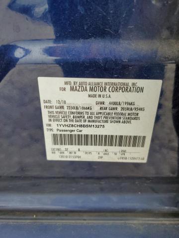 Photo 11 VIN: 1YVHZ8CH8B5M13275 - MAZDA 6 