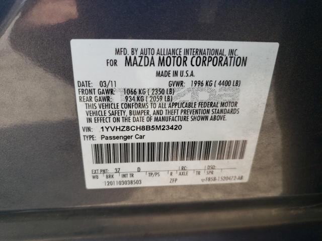 Photo 9 VIN: 1YVHZ8CH8B5M23420 - MAZDA 6 I 