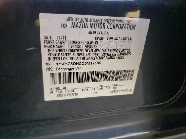 Photo 12 VIN: 1YVHZ8DH5C5M17509 - MAZDA 6 I 