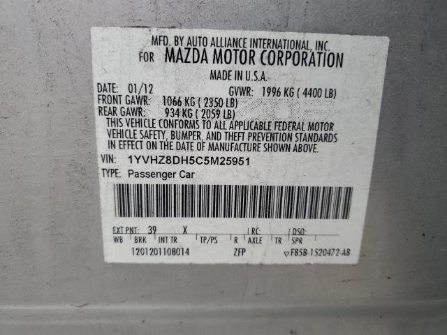 Photo 12 VIN: 1YVHZ8DH5C5M25951 - MAZDA 6 I 