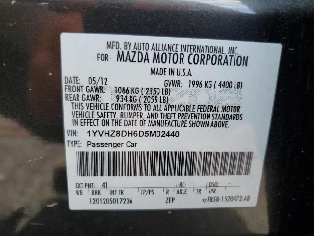 Photo 11 VIN: 1YVHZ8DH6D5M02440 - MAZDA 6 