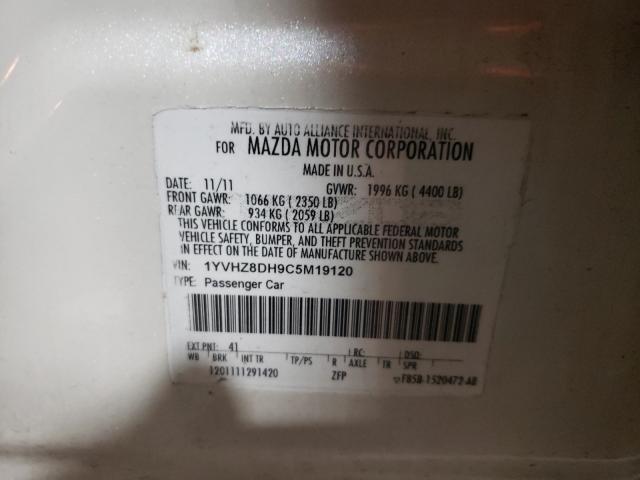 Photo 9 VIN: 1YVHZ8DH9C5M19120 - MAZDA 6 I 