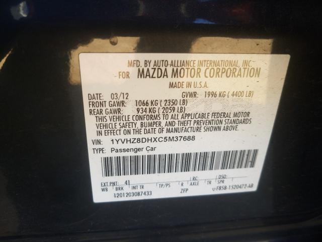 Photo 9 VIN: 1YVHZ8DHXC5M37688 - MAZDA 6 I 