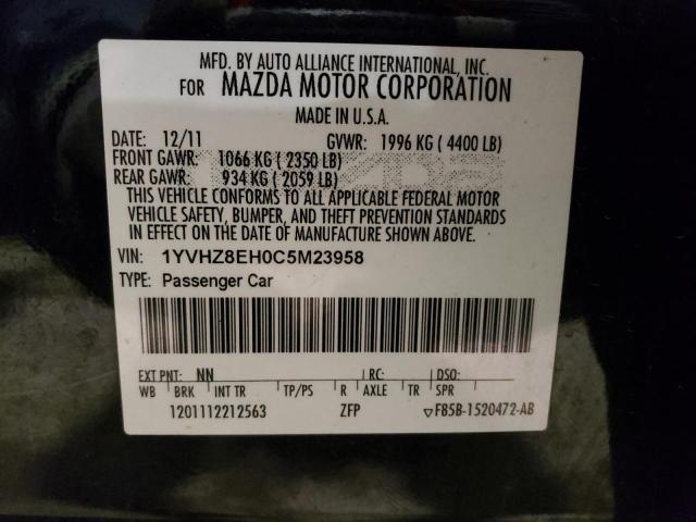 Photo 11 VIN: 1YVHZ8EH0C5M23958 - MAZDA 6 