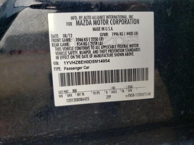 Photo 11 VIN: 1YVHZ8EH0D5M14954 - MAZDA MAZDA6 