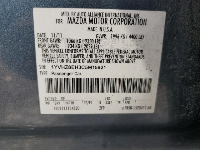 Photo 11 VIN: 1YVHZ8EH3C5M15921 - MAZDA 6 