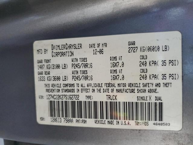 Photo 11 VIN: 1Z7HC22K27S162722 - MITSUBISHI RAIDER LS 